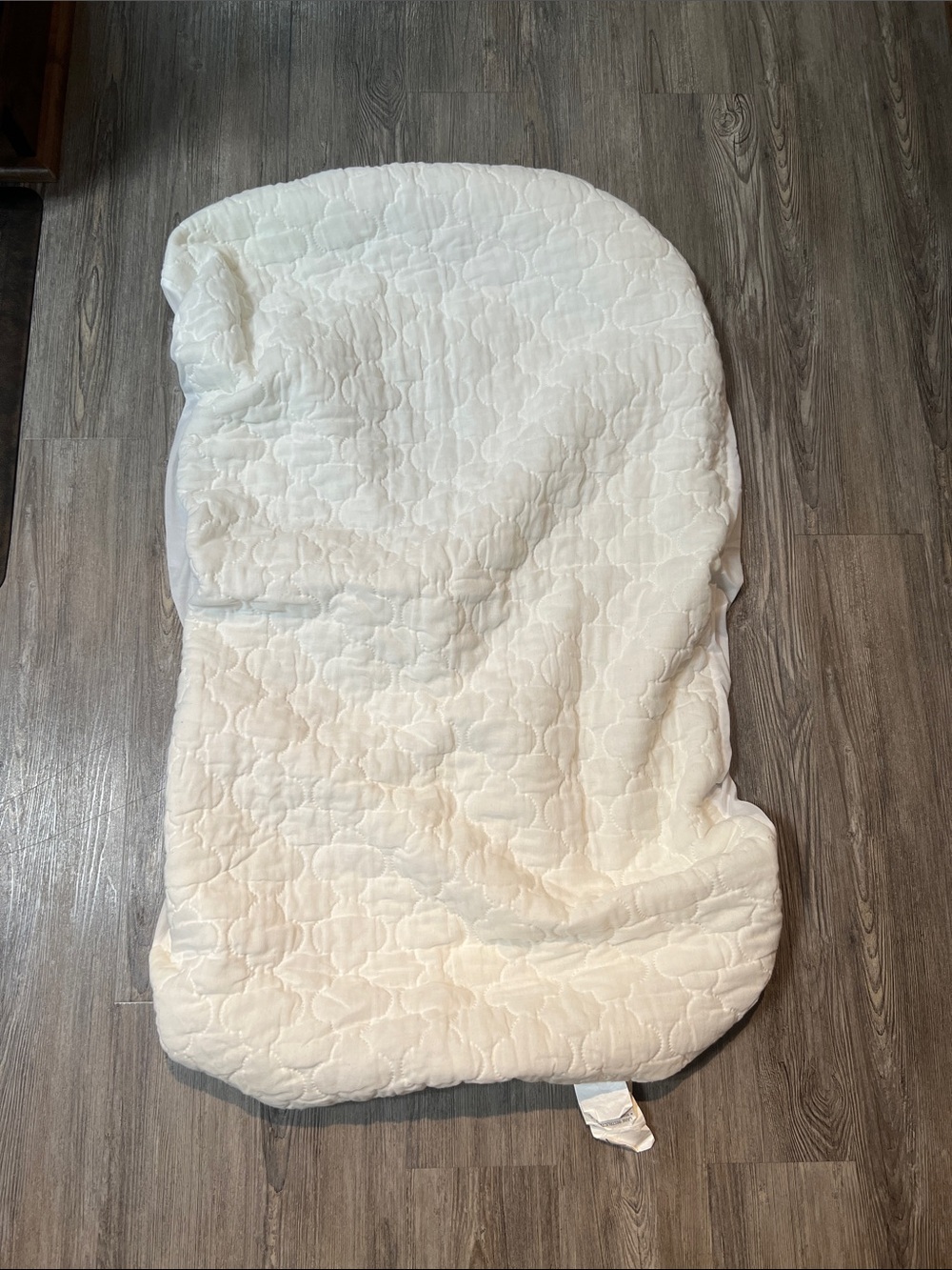 Baby Bed White Quilted Mattress Cover